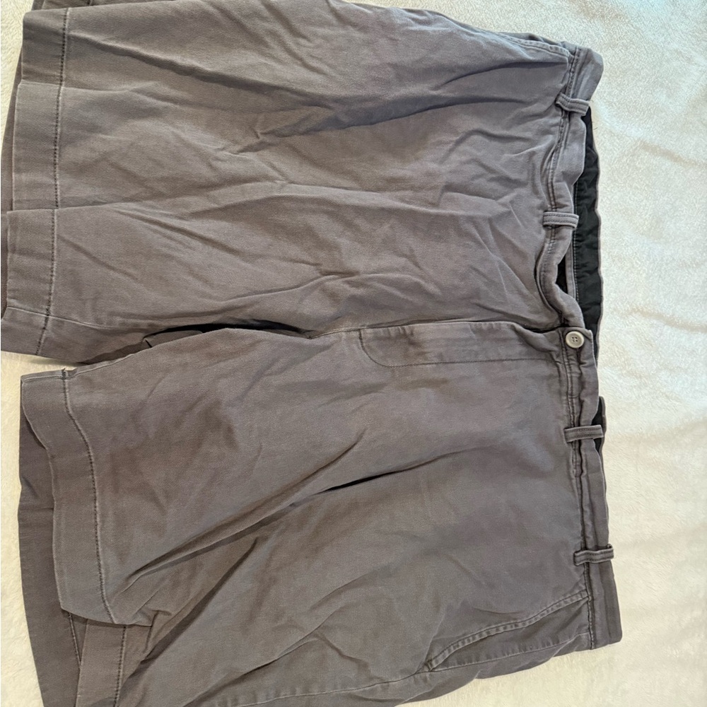 Roundtree & Yorke Men's Gray Flat Front Shorts